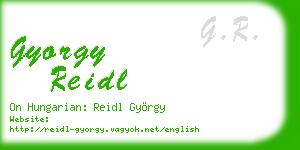 gyorgy reidl business card