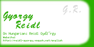 gyorgy reidl business card